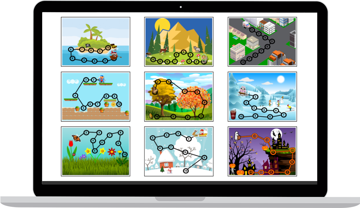Digital Math Board Games